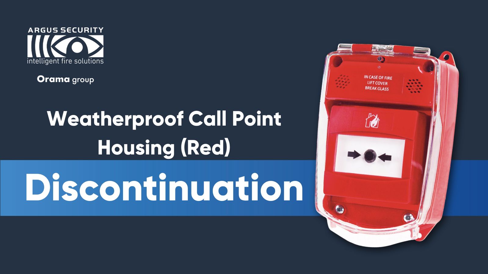 Weatherproof Call Point Housing (Red)